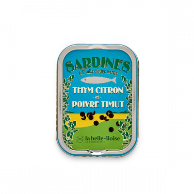 Sardinky s citrónovým tymiánem a pepřem Timut 115g