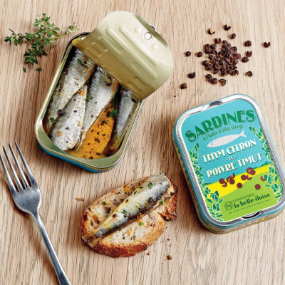 Sardinky s citrónovým tymiánem a pepřem Timut 115g